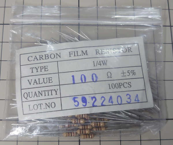 抵抗器 1/4W