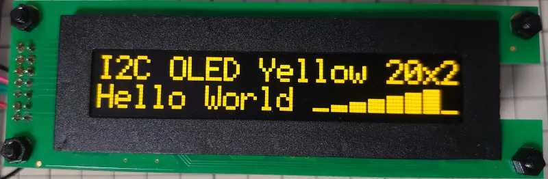 stm32とI2C接続の有機ＥＬディスプレイSO2002AでHello worldした。